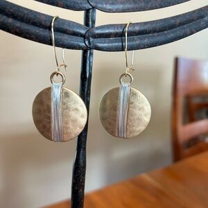 Robert Lee Morris RLM SOHO Mixed Metal Gold and Silver Dangle Earrings